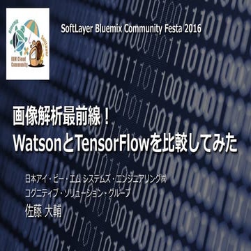 画像解析最前線！WatsonとTensorFlowを比較してみた