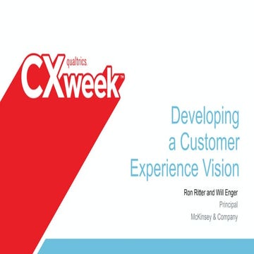 Developing a Customer Experience Vision