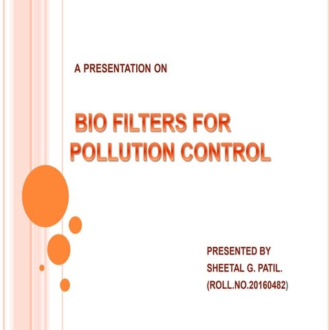 bio filters for pollution control
