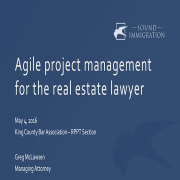 Agile project management for the real estate lawyer