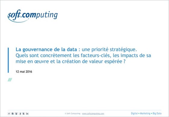 La Gouvernance des Données
