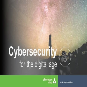 Cybersecurity for the digital age