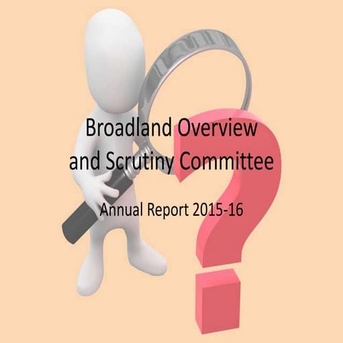 Broadland Overview and Scrutiny Annual Report 2016