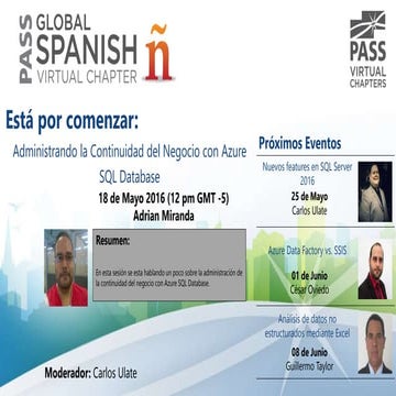 Continuidad del Negocio con Azure SQL Database