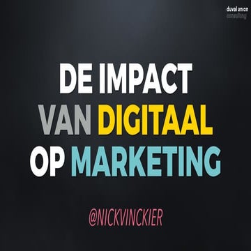 De impact van Digitaal op Marketing