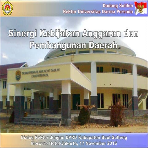 Sinergi Kebijakan Anggaran dan Pembangunan Daerah