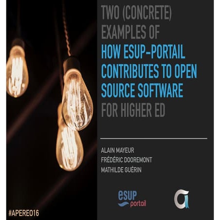 How ESUP-Portail contributes to open source software for higher ed