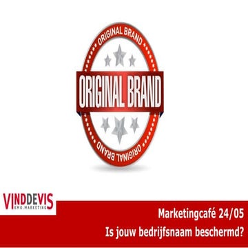 Marketingcafé: is jouw bedrijfsnaam beschermd