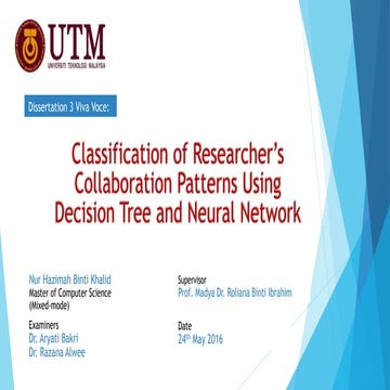 Classification of Researcher's Collaboration Patterns Towards Research Perfor...