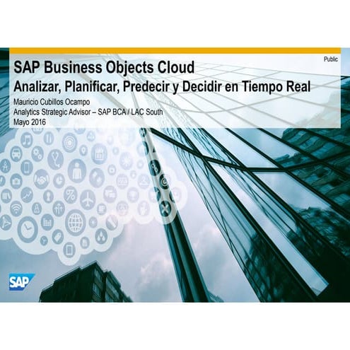 20160524 Webinar SAP BusinessObjects Cloud (Español)