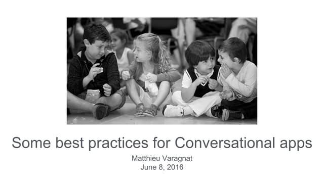 Conversational apps UX best practices