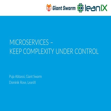 Microservices: Keep Complexity under Control with LeanIX Enterprise Architect...