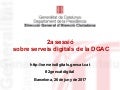 2a sessió sobre serveis digitals de la DGAC