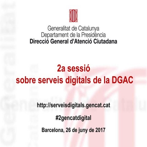 2a sessió sobre serveis digitals de la DGAC