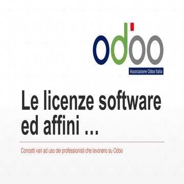 Le licenze software ed affini
