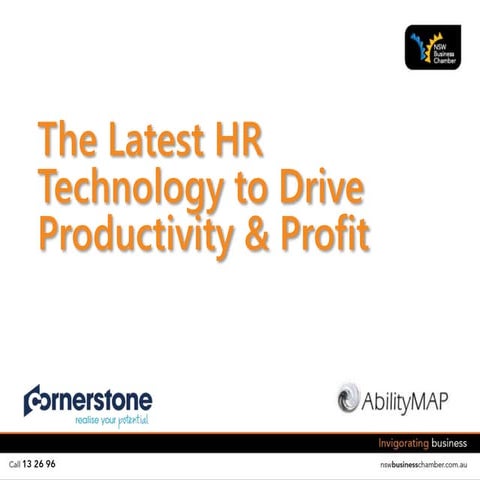 The Latest HR Technology to Drive Productivity & Profit