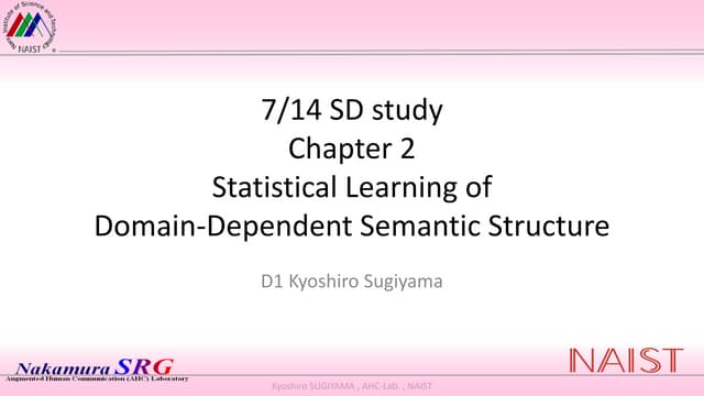Structural Semantics: An Analysis of Par