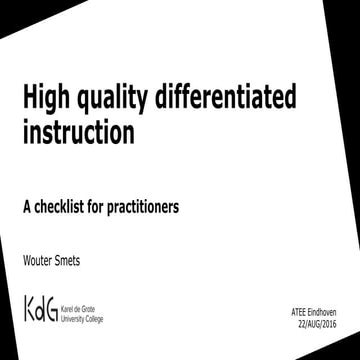 20160822 atee   checklist for high quality differentiated instruction