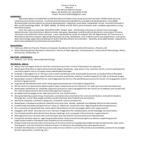 20160823  kruk resume_ncv_sharepoint dev