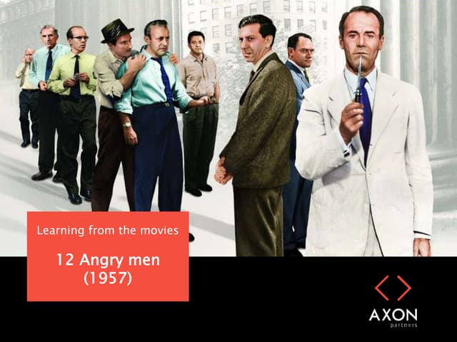 Learning from movies: 12 angry men 
