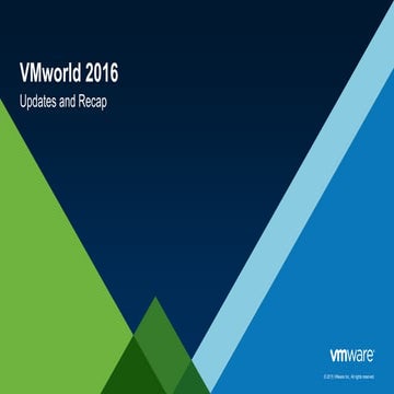 VMworld 2016 Recap