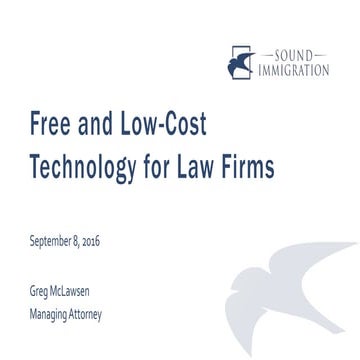 Free and Low-Cost Technology for Law Firms