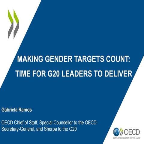 Making Gender Targets Count: Time for G20 Leaders to Deliver