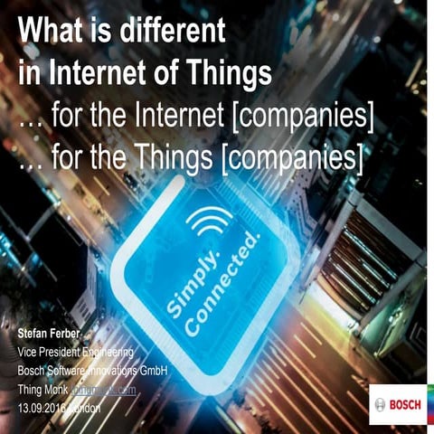 @stefferber at Think Monk 2016: What is different in Internet of Things