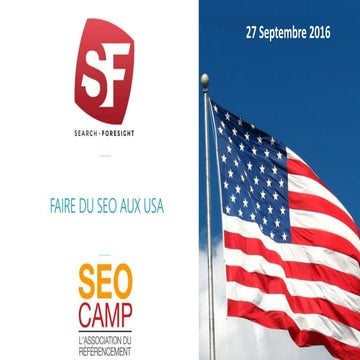 Faire du SEO aux USA - SEO Camp Soirée Internationale