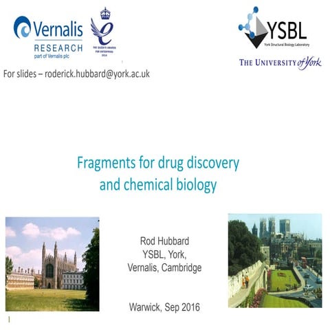 Fragments for drug discovery and chemical biology