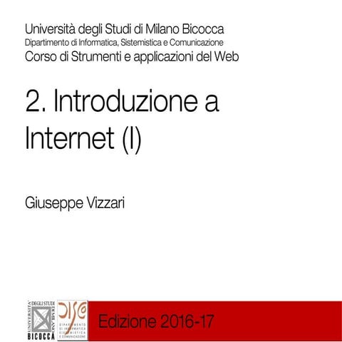 2 - Introduzione a Internet (1/2) - 16/17