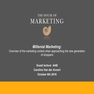 Millennials: the marketing environm...