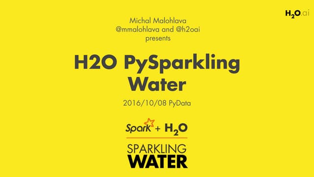 H2O PySparkling Water