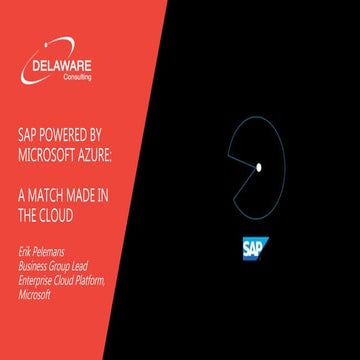SAP powered by Microsoft Azure: A match made in the cloud 