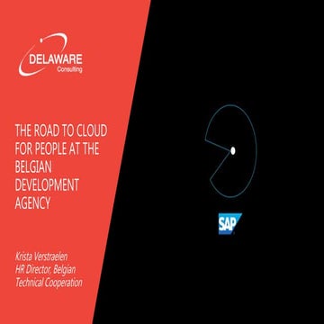 The road to Cloud for People at the Belgian Development Agency 