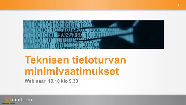 Teknisen tietoturvan minimivaatimukset