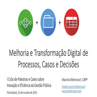 Melhoria e Transformação Digital de...