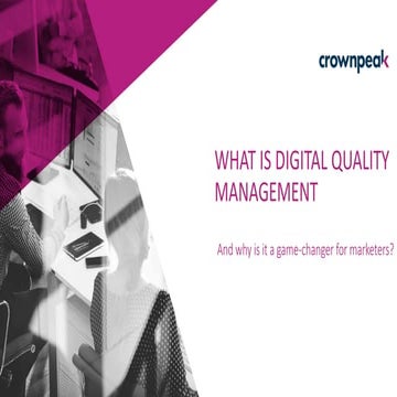 What Is Digital Quality Management?