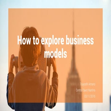 How to explore business models