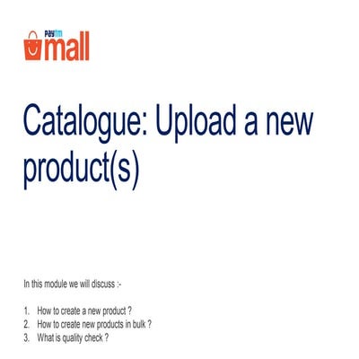 Create new product(s)