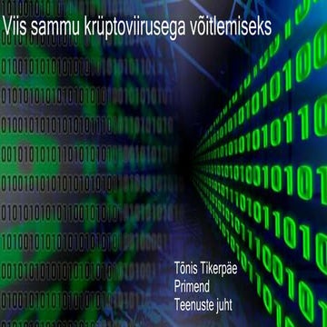 Praktiline Pilvekonverents - Viis sammu krüptoviirusega võitlemiseks