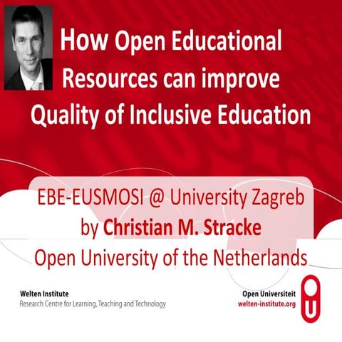 2016-11-16 OER for Quality Inclusive Education - EBE-EUSMOSI Event Zagreb by ...