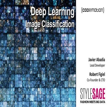 Deep learning image classification aplicado al mundo de la moda | PPTX