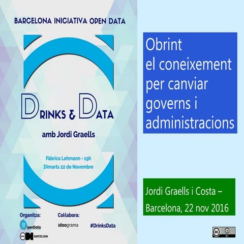 Drinks & Data amb Jordi Graells (22 Nov 2016)