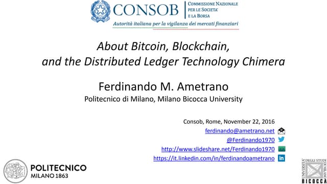 About Bitcoin, Blockchain, and the ...