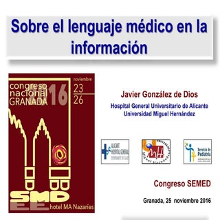 Sobre el lenguaje médico en la info...