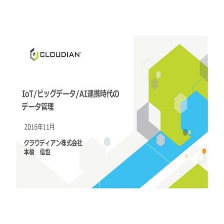 CLOUDIAN Presentation at VERITAS VISION in Tokyo