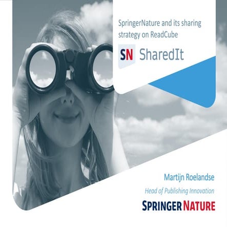 SpringerNature and its sharing  strategy on  ReadCube