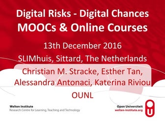 2016-12-13 DRDC Conference MOOQ Workshop Christian M. Stracke