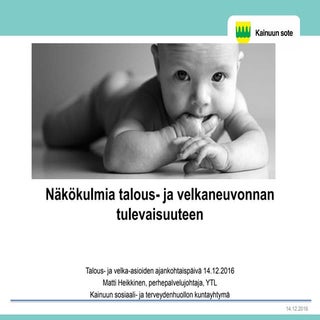 Näkökulmia talous- ja velkaneuvonna...